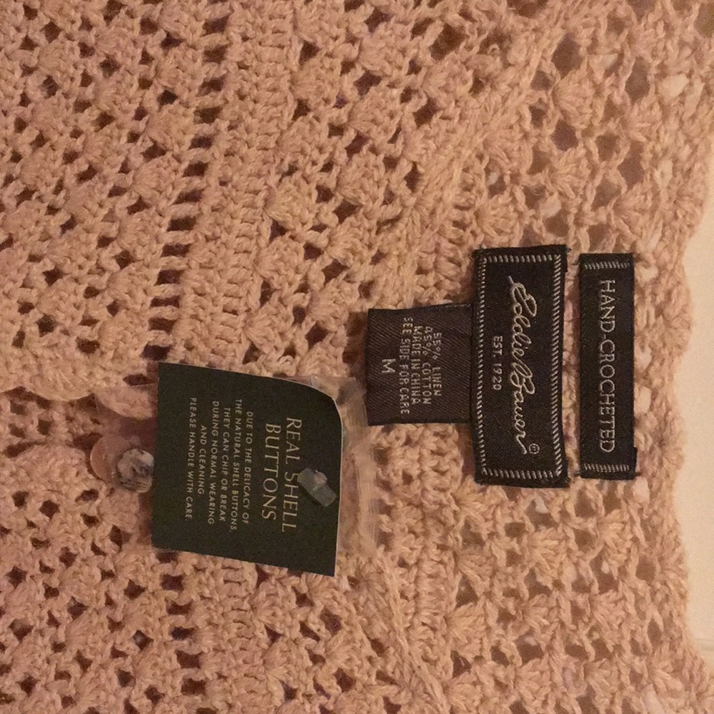 Hand crocheted sweater